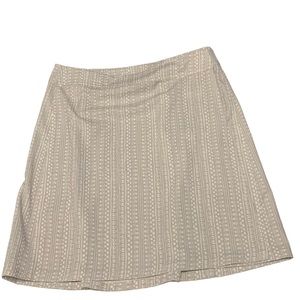 RIP SKIRT Hawaii Length 2 Casual Skirt , Tan Pattern, Size small coin pocket